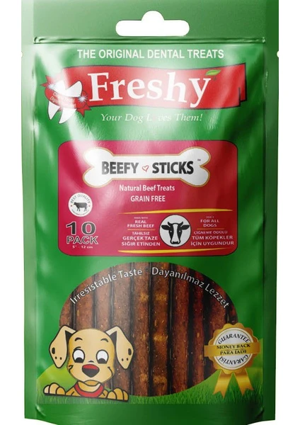 Beefy Sticks Gerçek Sığır Etli Köpek Ödül 10'lu