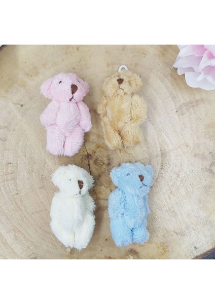 10 Adet 6 cm Ayıcık Süsleme ve Lik Malzeme