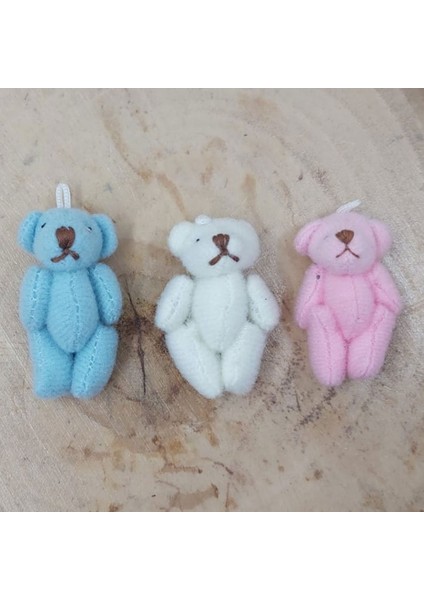 10 Adet 4 cm Tüysüz Ayıcık