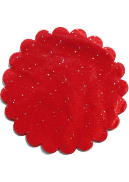 Organze Taşlı 24 cm Kırmızı P100