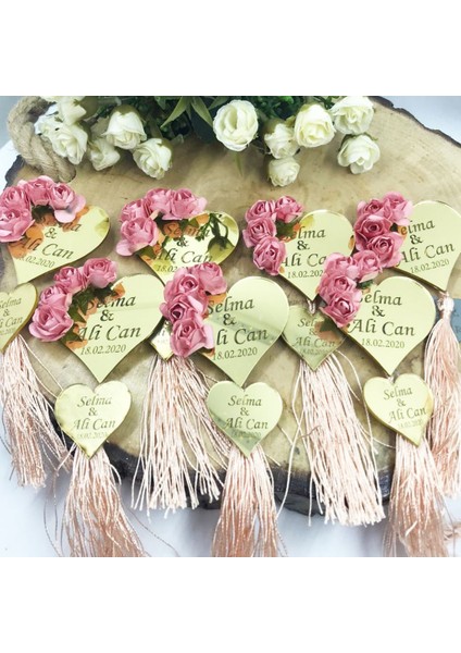 30 Adet Iki Pleksi Kalp Söz Nişan Si