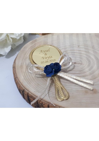 30 Adet Çiçekli Işlemeli Ayna Söz Nişan Lik