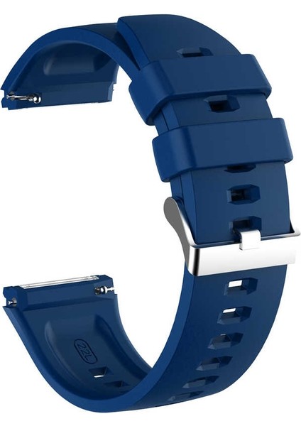 Huawei Watch Gt 2e 46mm Kordon Silikon Kançalı Birebir Uyumlu Lacivert