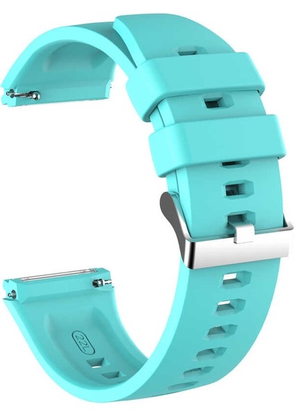 Huawei Watch Gt 2e 46mm Kordon Silikon Kançalı Birebir Uyumlu Turkuaz
