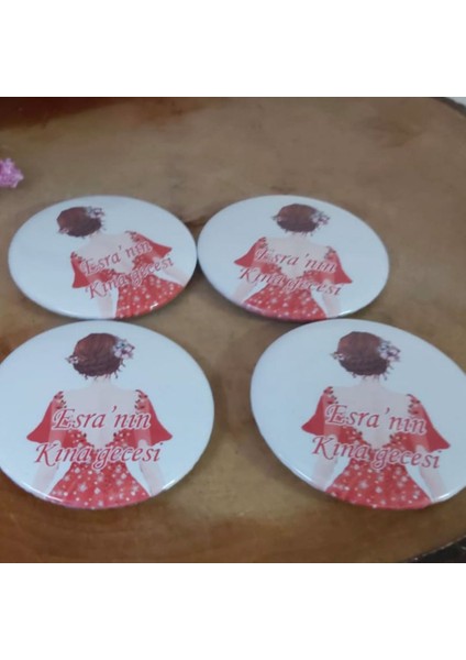30 Adet Gelinli Kına Gecesi Metal Açacak Magnet 6 cm fiyatları