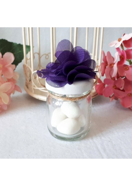 30 Adet Mor Kalp Aynalı Kavanoz Nikah Şekeri fiyatları