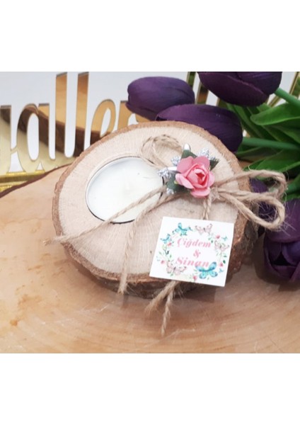 30 Adet 2019 Model Doğal Ağaç Mumlu