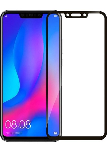 Huawei Mate 20 Lite Full Kapatan Fiber Nano Ekran Koruma Siyah