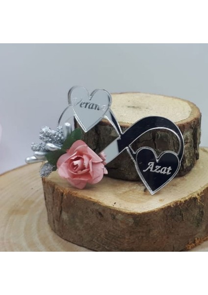 30 Adet Iki Kalpli Pleksi Sonsuzluk Nikah Şekeri Pıcırcıklı