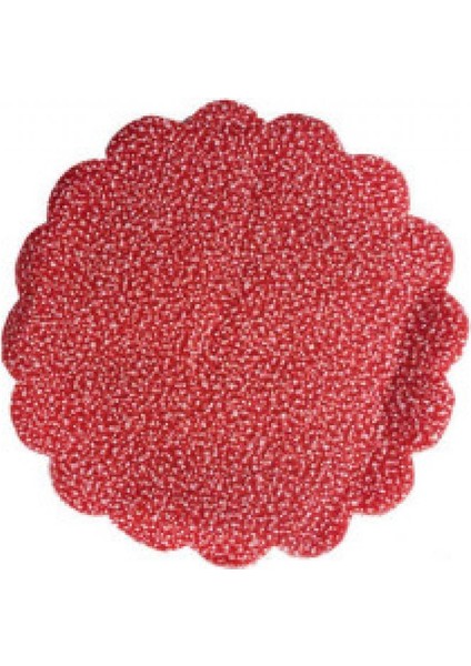 Organze Karlı 24CM Kırmızı P100