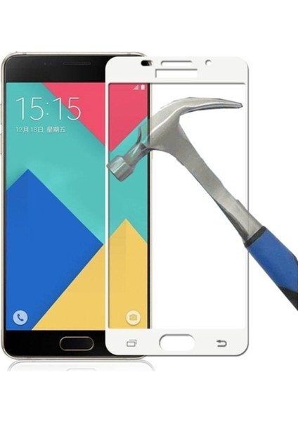 Samsung Galaxy A3 2016 Full Kapatan Cam Beyaz