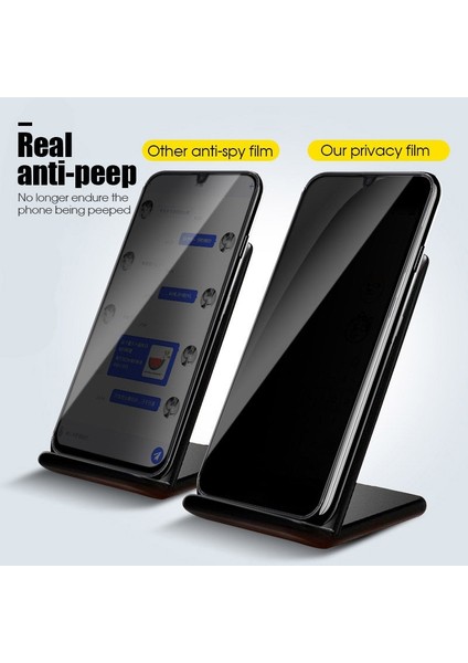 Samsung Galaxy A30S Privacy Gizlilik Filtreli Hayalet Cam Siyah