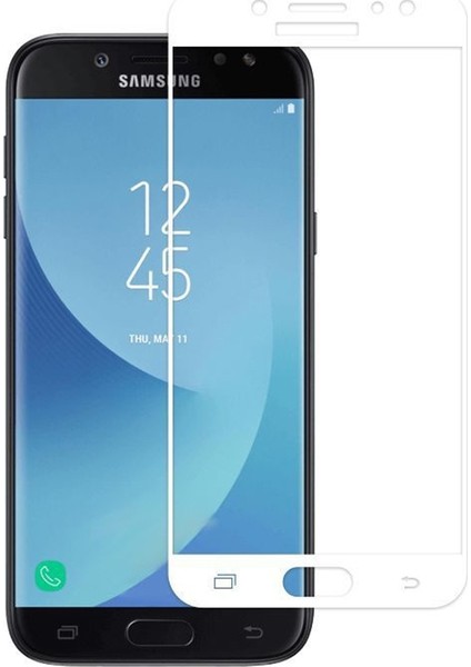 Samsung Galaxy J7 Pro Full Kapatan Cam Beyaz