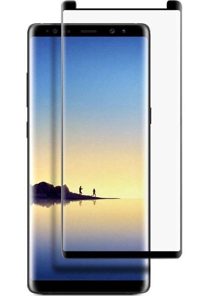 Samsung Galaxy Note 8 Full Kapatan Cam Siyah