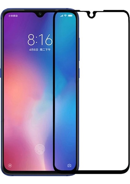 Xiaomi Mi 9 Full Kapatan Cam Tam Koruma Siyah