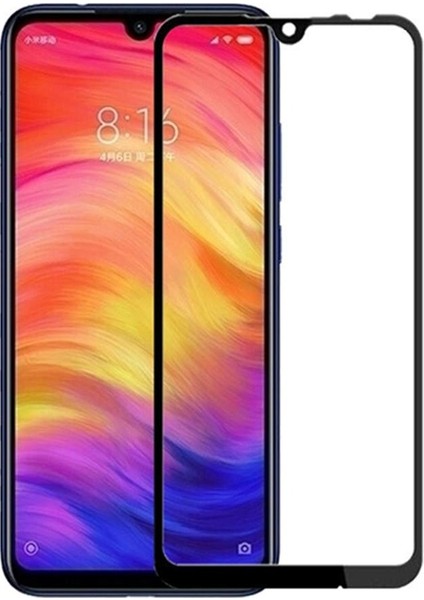 Xiaomi Redmi Note 7 Full Kapatan Cam Tam Koruma Siyah