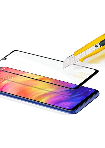 Xiaomi Redmi Note 7 Full Kapatan Cam Tam Koruma Siyah fiyatları