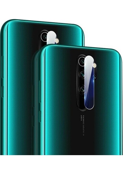 Xiaomi Redmi Note 8 Pro Kamera Lens Koruyucu Cam Şeffaf