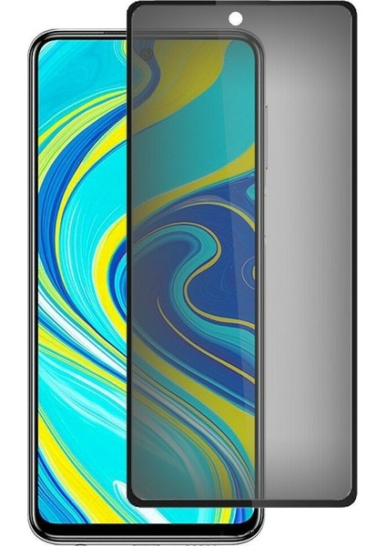 Xiaomi Redmi Note 9s Privacy Gizlilik Filtreli Hayalet Cam Siyah