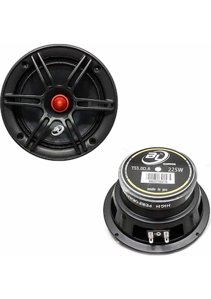 Oto Hoparlör Mıdrange 13CM 225W 2 Adet Ts5.0d.a