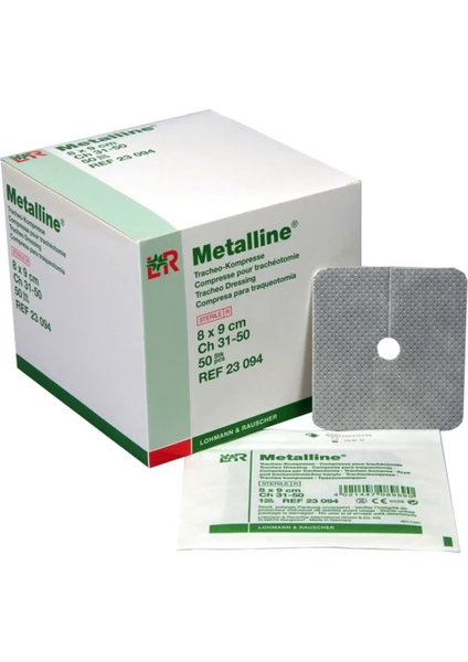 Lohmann Rauscher Metalline Trakeostomi Pedi 8x9 cm Kutuda 50 Adet