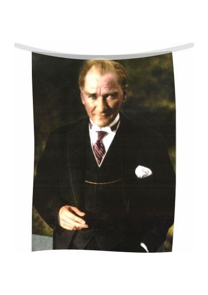 Atatürk Posteri Parlak Kumaş No:2 50 x 75 cm