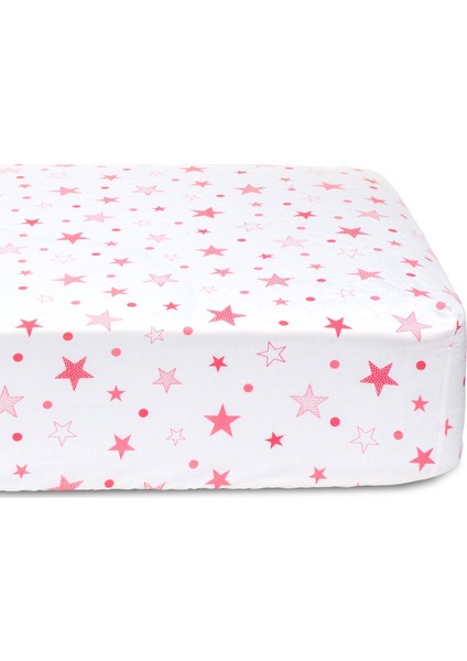 Pink Star Fitted Bebek Çarşafı 70X150 cm indirimleri