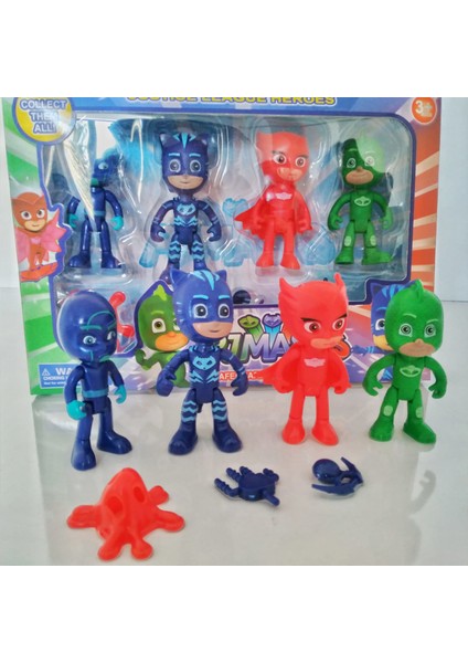 Pj Masks Pj Maskeliler 4 Figürlü Set