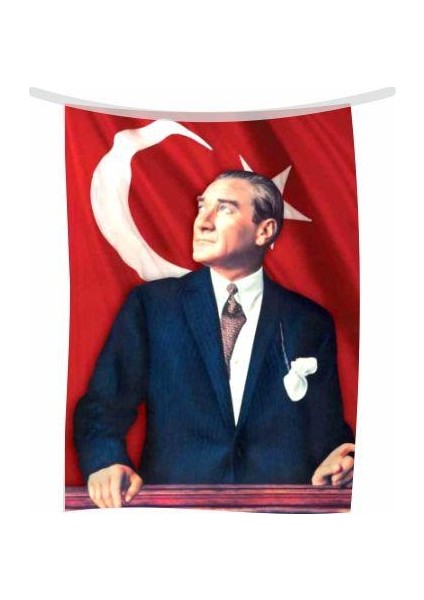 Atatürk Posteri Parlak Kumaş No:7 50 x 75 cm