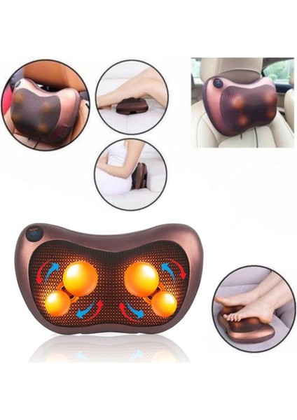 Çift Yönlü Dönebilen Isıtmalı Masaj Yastığı Ayak Bel Boyun Sırt Vücut Omuz Masaj Aleti fiyatları