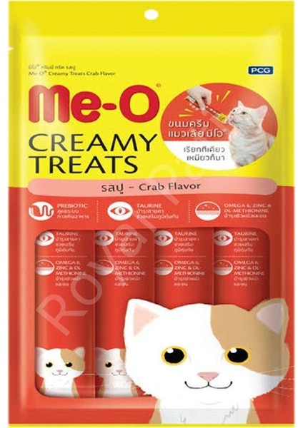 Me-O Creamy Treats Yengeçli Ödül Kreması 60GRX8