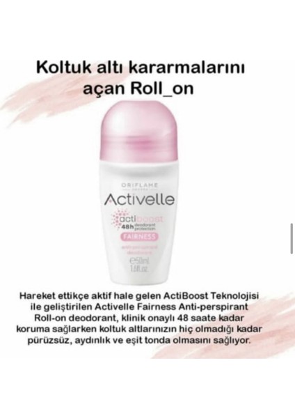 Activelle Fairness Anti-Perspirant Roll-On