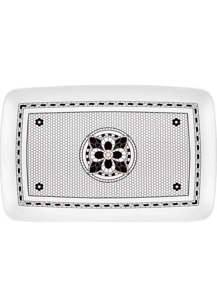 Bıstro Dikdörtgen Servis Tabak 34X25CM