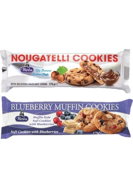 Kurabiye Nougatelli Fındık 175 gr - Soft Bluberry Muffin 175 gr