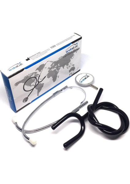 Çift Taraflı Classic Stethoscope - Gri