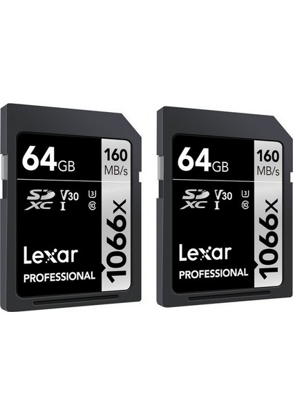 64GB Professional 1066X Uhs-I Sdxc Hafıza Kartı 2li Paket