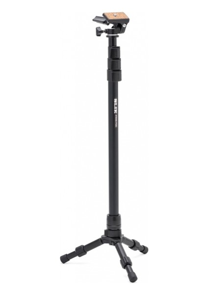 Stand Pod Monopod Tek Ayak Yerden 3 Ayak Destekli Kafalı