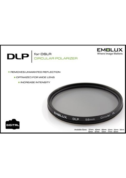 55MM Dlp Cpl Polarıze Fıltre