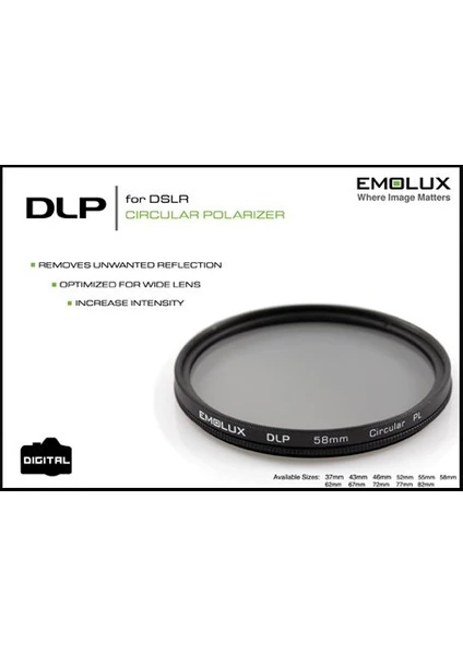 55MM Dlp Cpl Polarıze Fıltre