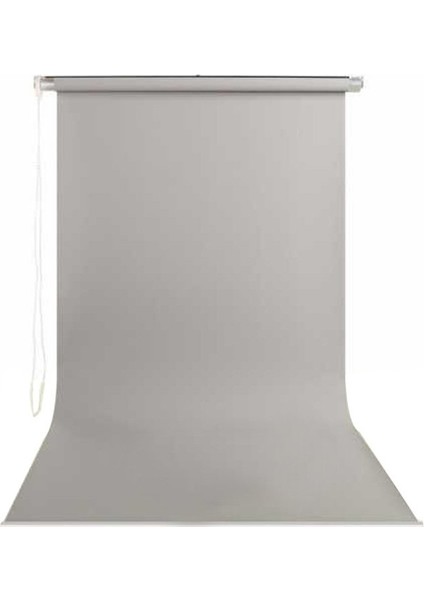 190CM x 400CM Sonsuz Gri Fon Perdesi Seti