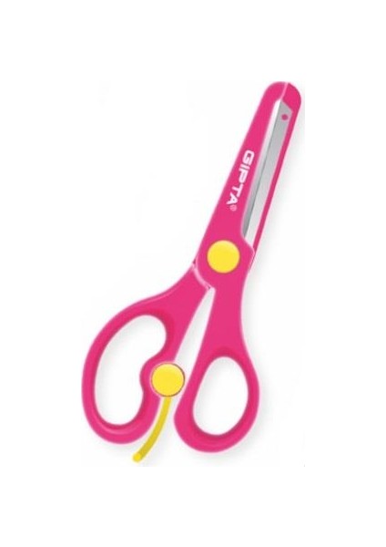 Kids Küt Uçlu Korumalı Çocuk Makası K702 Pembe