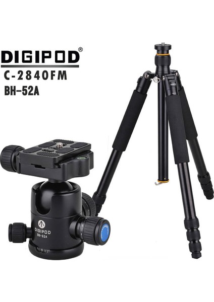 C2840FM Carbon Fiber Tripod + BH52A Ball Head (Mavi)