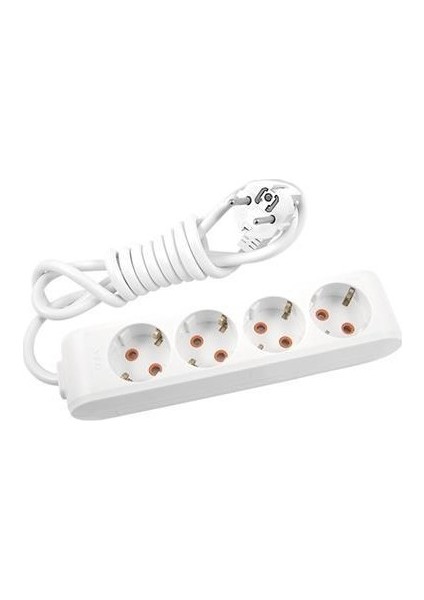 Multi Let 4 Lü Priz Topraklı Çoçuk Korumalı 5 Metre
