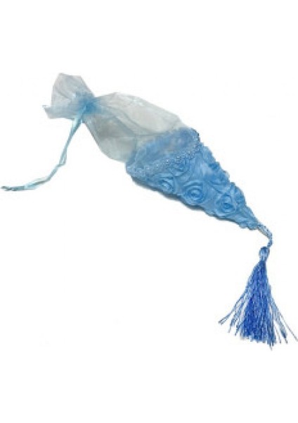 12 Adet Kese Külah Üstü Güllü Mavi Pk:1