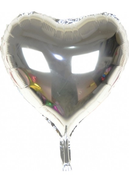 Gümüş Rengi Uçan Folyo Balon 80 Cm.