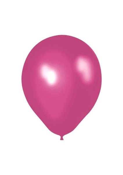 Metalik Fuşya Balon 100 Adet