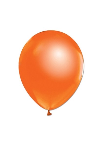 Metalik Turuncu Balon 100 Adet