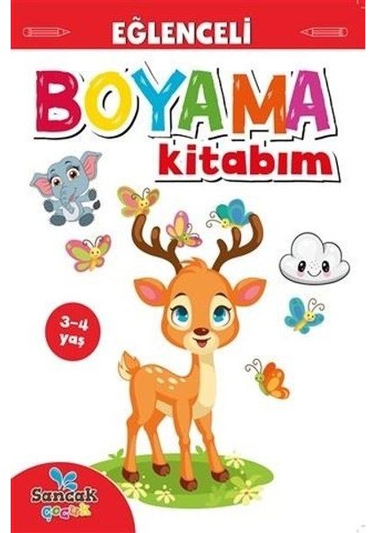 Eğlenceli Boyama Kitabım Kırmızı Kitap