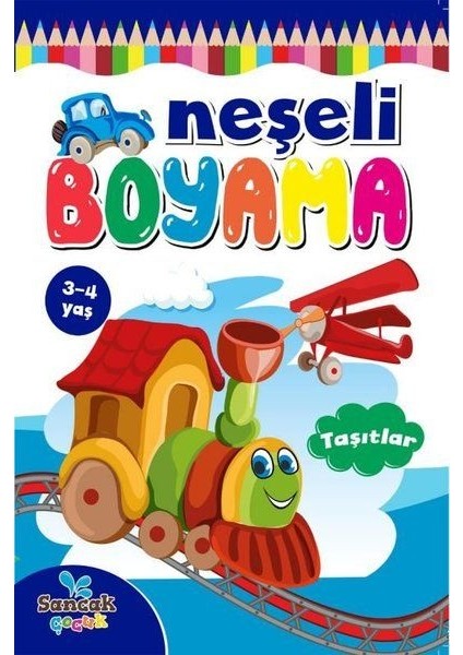 Neşeli Boyama Taşıtlar 3 4 Yaş