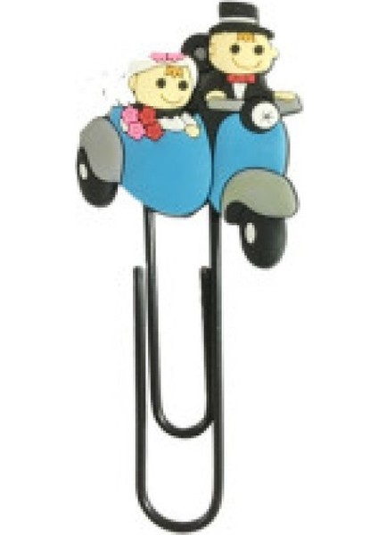 20 Adet Gelin Damat Kitap Ayırıcı Motorsikletli Pk1